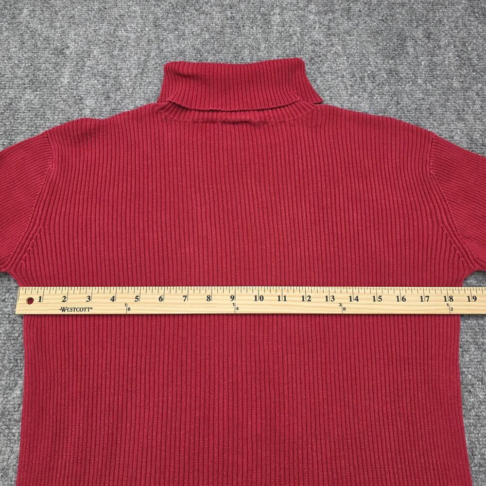 Vintage Disney Sweater Womens Medium Turtleneck Winnie The Pooh Piglet Snow 90s - Picture 5 of 15